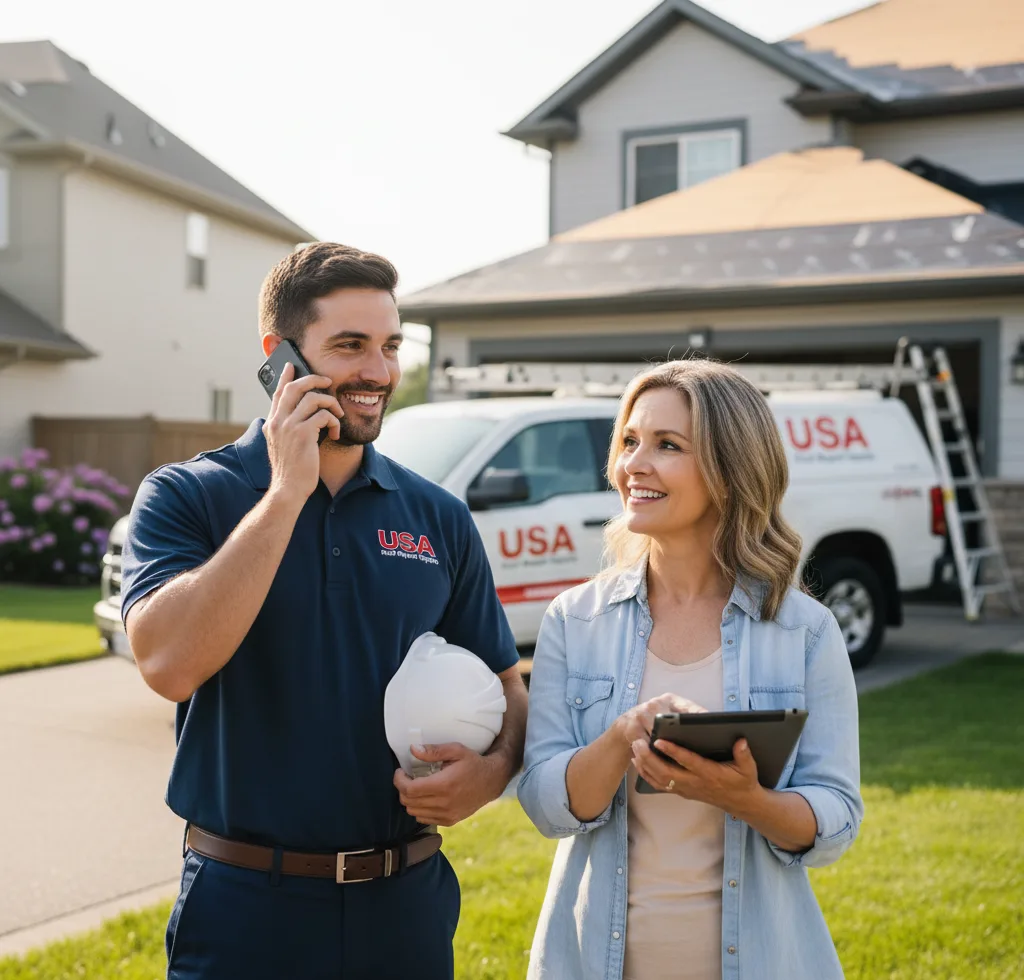 USA Roof Repair Experts customer support in Huson